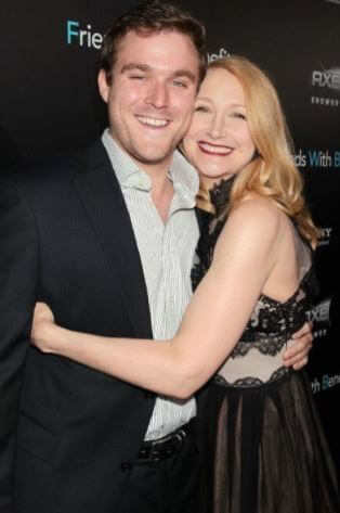 Kevi Sanders sister Patricia Clarkson with nephew Mac Alsefeld.